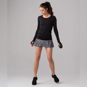 Lululemon Lost in Pace Skirt - Salt Alpine White Black